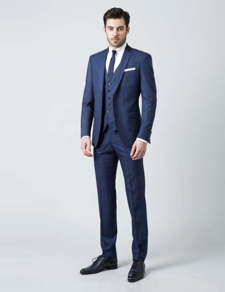 blue striped wool blend suit 3