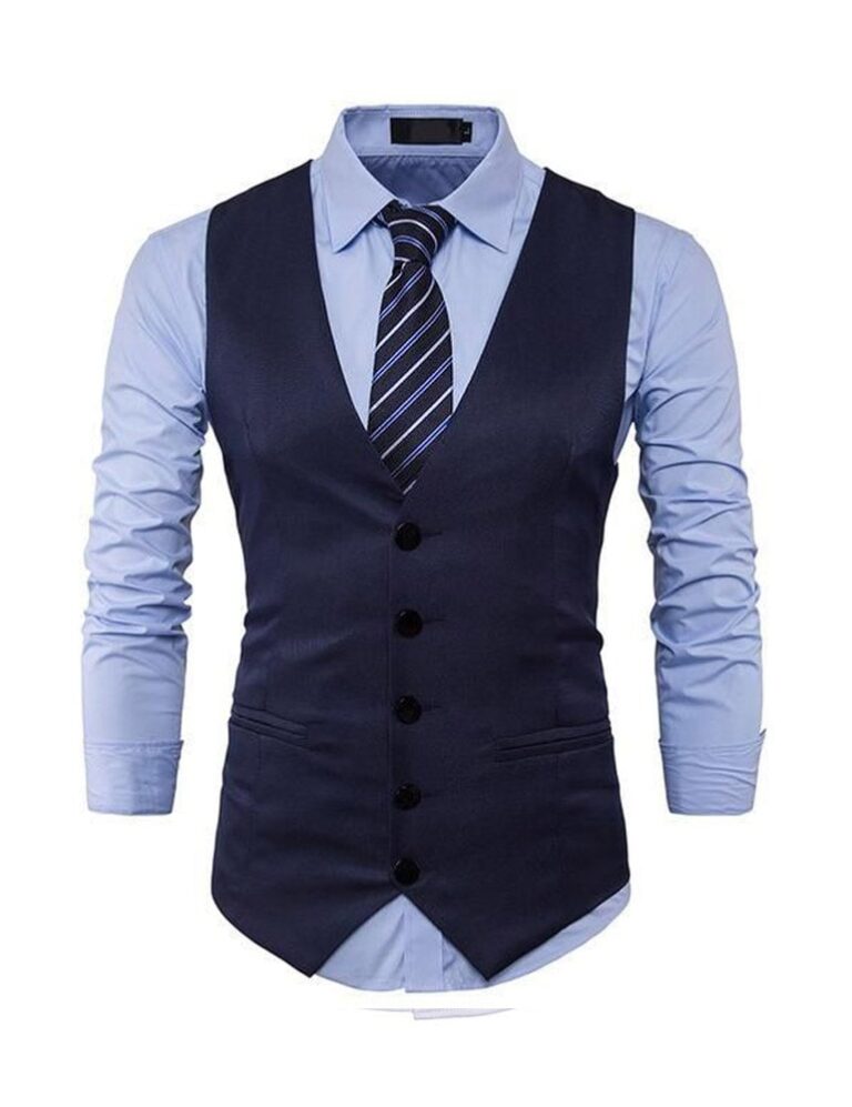 blue wool vests