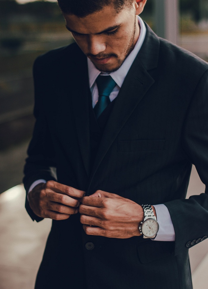 three piece suit with a double breasted waistcoat 3