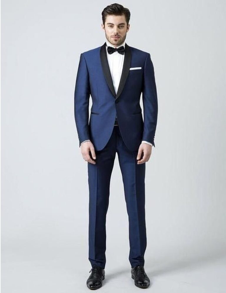 tuxedos wool blue